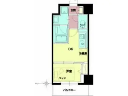 セルン新町(1DK/2階)の間取り写真