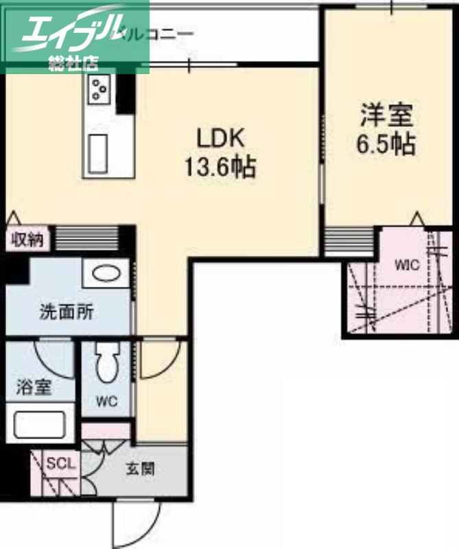 シャーメゾンステージ大島(1LDK/3階)の間取り写真