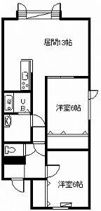 コーポラスファイン(2LDK/2階)の間取り写真
