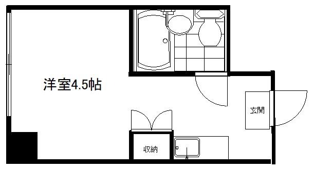 サンハイム田町(ワンルーム/6階)の間取り写真