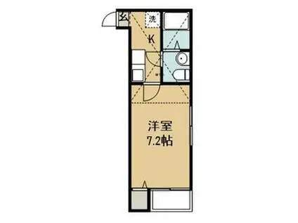 MARIANA I(1K/1階)の間取り写真