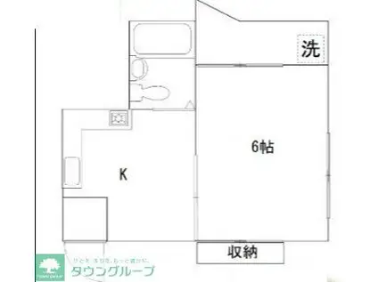 ボーノ・アンビエンテ(1K/1階)の間取り写真