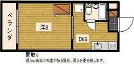 ファインシティ21(1DK/1階)の間取り写真
