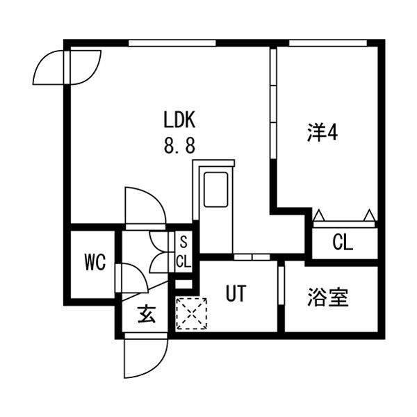 ONE STAGEひばりが丘II(1LDK/3階)の間取り写真
