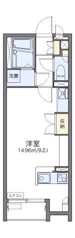 レオネクストルルド(ワンルーム/2階)の間取り写真