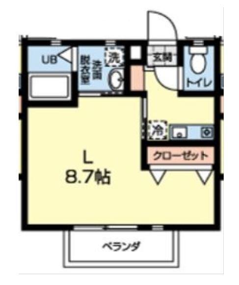 COMPACT菊池(1K/1階)の間取り写真