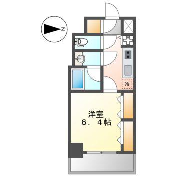 AVANTI ATSUTA(1K/7階)の間取り写真
