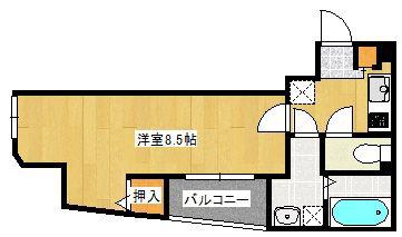 BROOKLYN S KASAI(1K/5階)の間取り写真