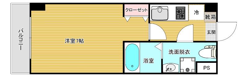 リファレンス照国(1K/3階)の間取り写真