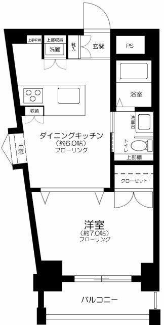 プログレス下高井戸(1DK/4階)の間取り写真