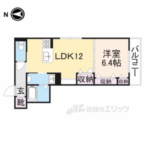 CENTRAL VILLAGE1(1LDK/2階)の間取り写真