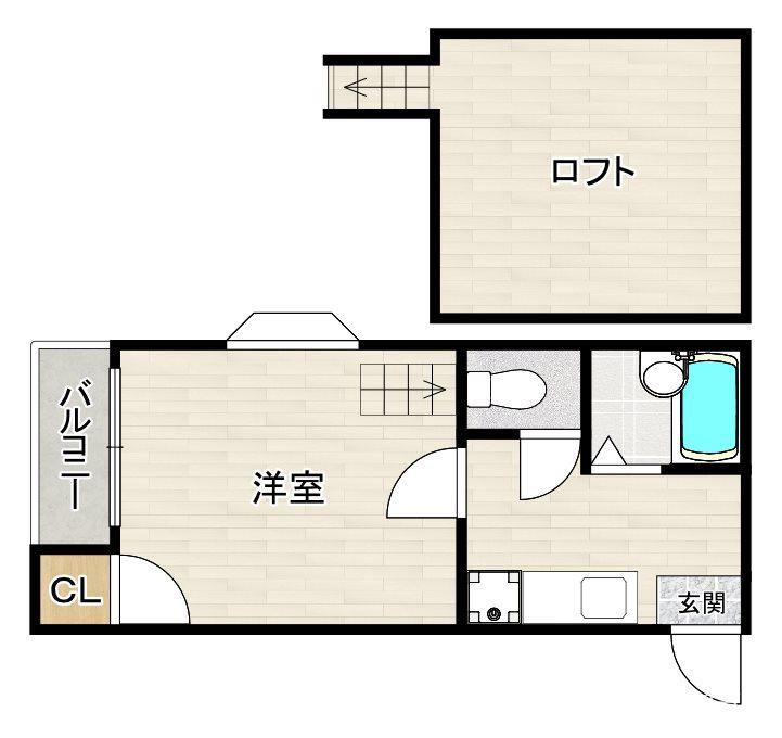 LA MAISON DE MARUSAN(1K/1階)の間取り写真
