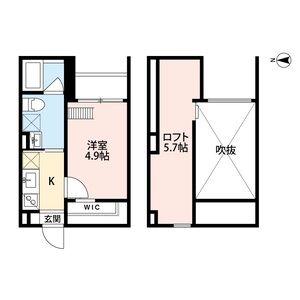 YS VILLAGE馬場通(1K/1階)の間取り写真