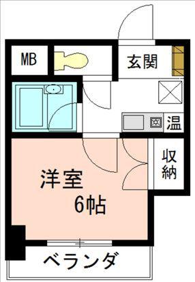 ATともえ(1K/5階)の間取り写真