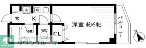 NEST(1K/3階)の間取り写真