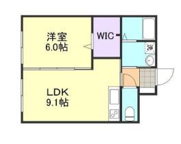 シャトー・ピエーシャン(1LDK/2階)の間取り写真