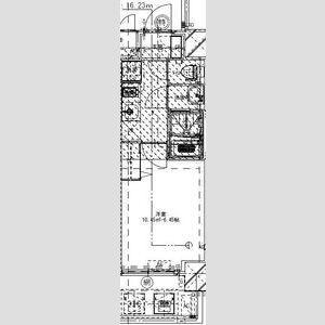 ALIVIS今福鶴見駅前(1K/4階)の間取り写真