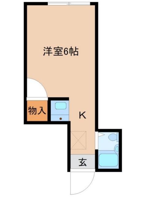 ウイリン(1K/3階)の間取り写真