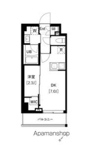 ARKMARK上池袋(1DK/2階)の間取り写真