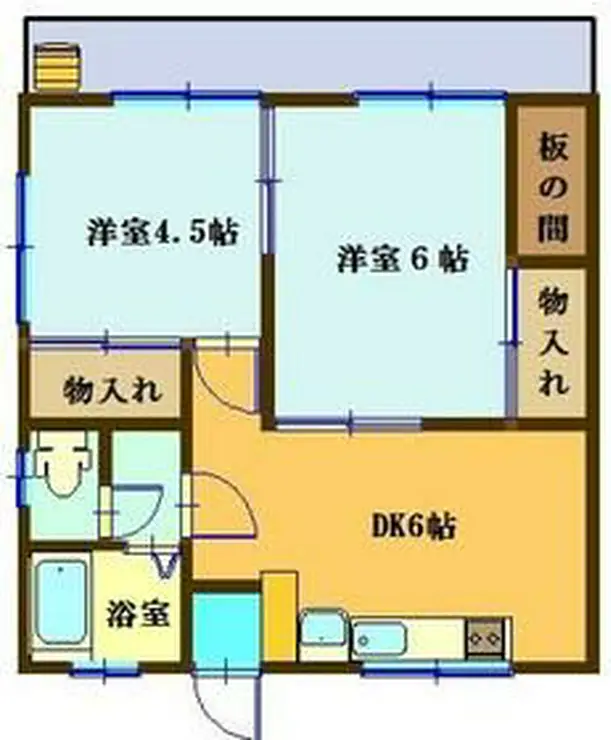 コーポみなみ 2階階 間取り