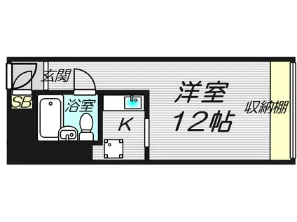 チサンマンション第8新大阪(ワンルーム/8階)の間取り写真