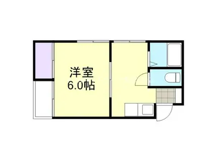 フェニックス倉敷(1K/2階)の間取り写真