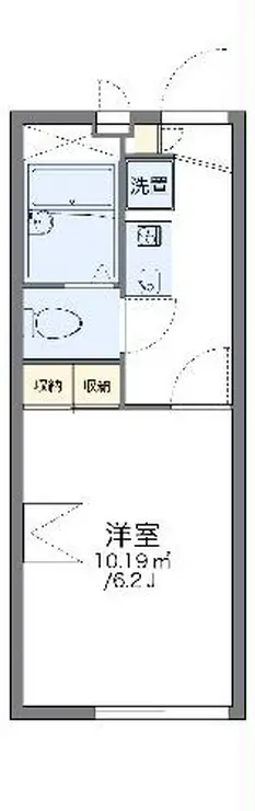 レオパレスIZMⅡ 1階階 間取り