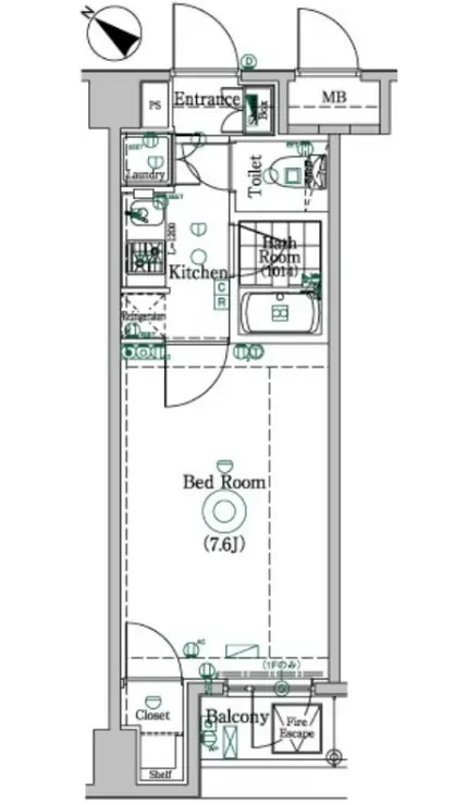 グラントゥルース東十条 2階階 間取り