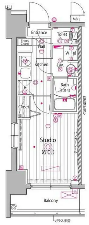ガーラ・グランディ川崎榎町 13階階 間取り
