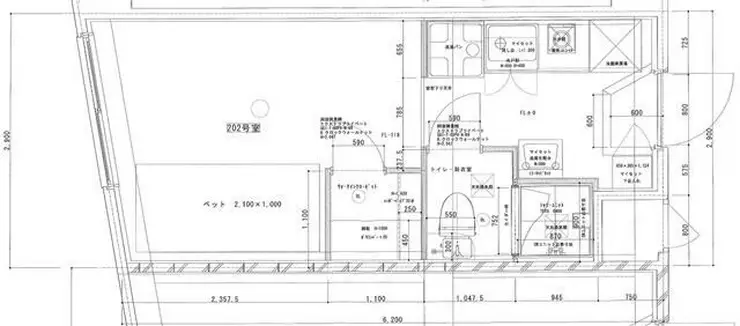 ハイツFK相模大野 2階階 間取り
