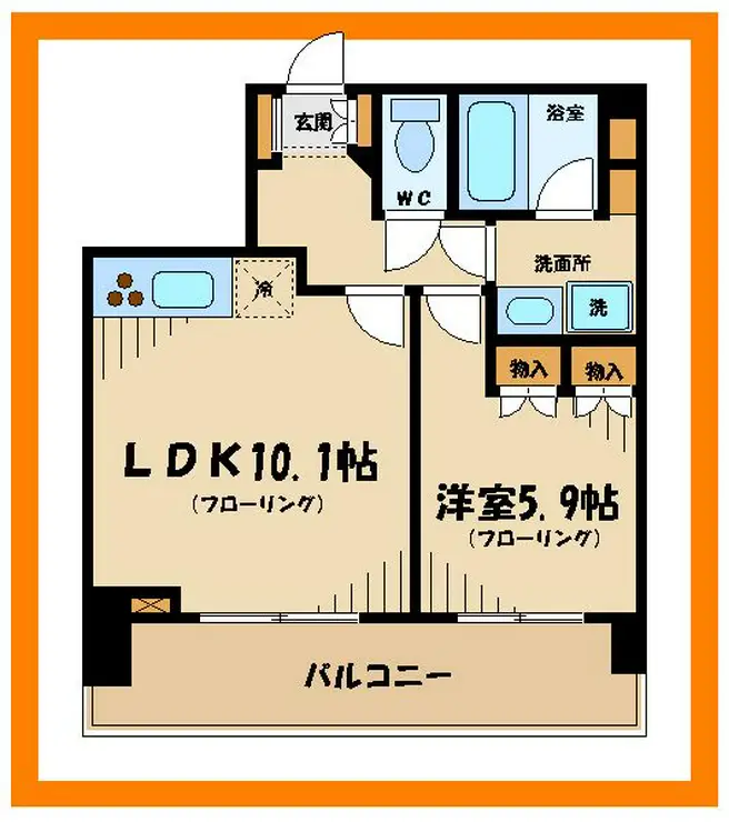 ライオンズタワー府中 20階階 間取り