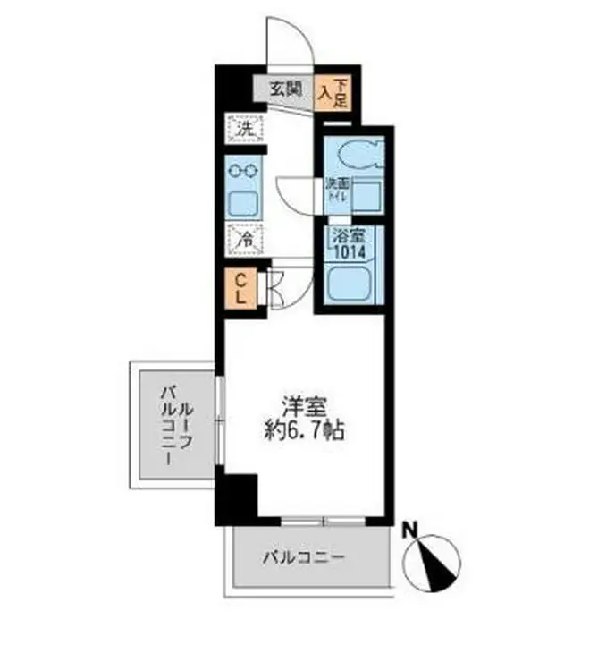 アーデン門前仲町 5階階 間取り