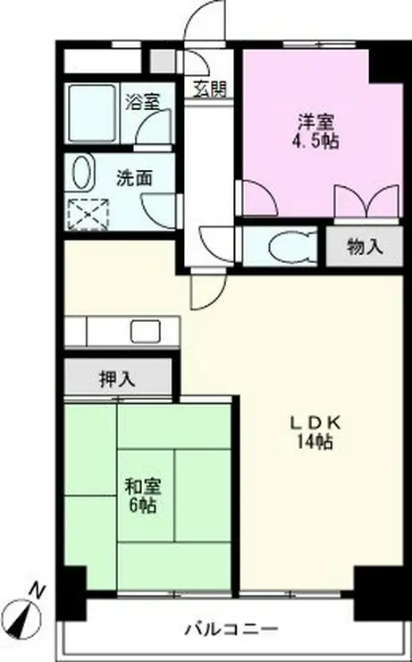 戸田シャテロ 2階階 間取り