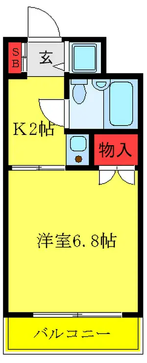 駒込グローリア初穂 4階階 間取り