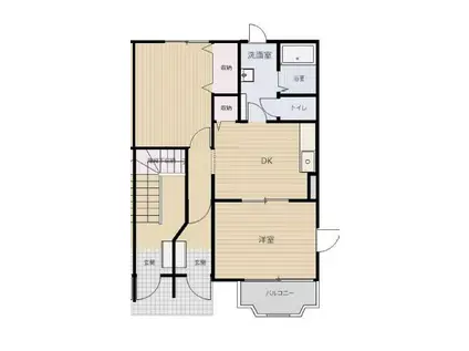 カメリアA(2DK/1階)の間取り写真