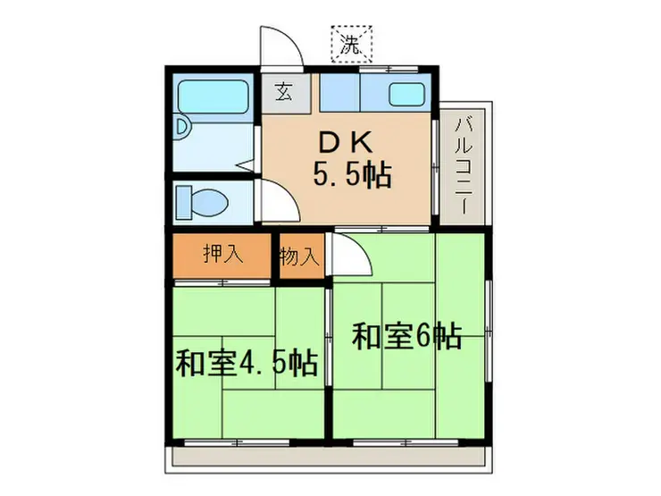 ハイツ太田 2階階 間取り