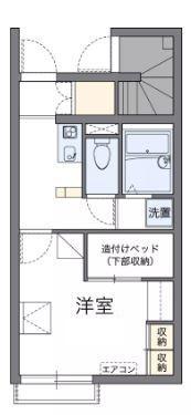 レオパレスYOUTO(1K/1階)の間取り写真