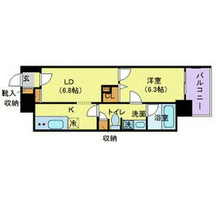 カスタリア蔵前 11階階 間取り