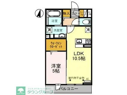 ALIVIO (1LDK/2階)の間取り写真