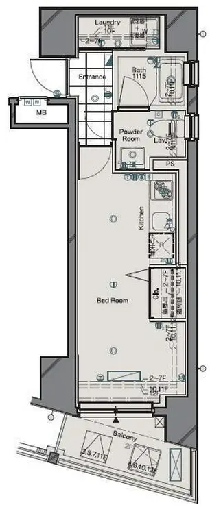 ARTESSIMOLINKCROSS 6階階 間取り