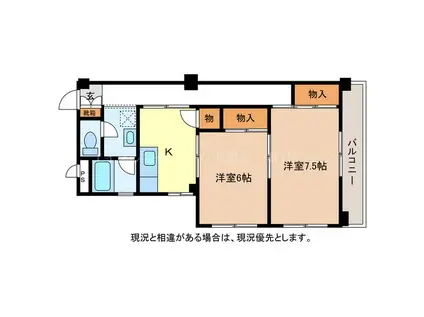 ASTOUR(2K/3階)の間取り写真