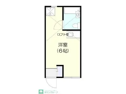 長瀬アイランドアパートメント(ワンルーム/2階)の間取り写真