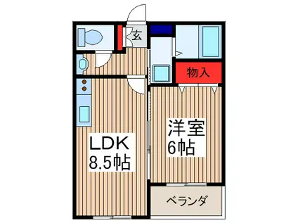 ロイヤル ハウス(1LDK/2階)の間取り写真