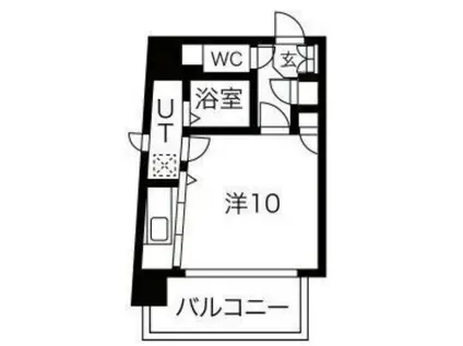 THE DOORS(ワンルーム/8階)の間取り写真