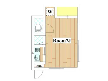 関根荘A(ワンルーム/1階)の間取り写真