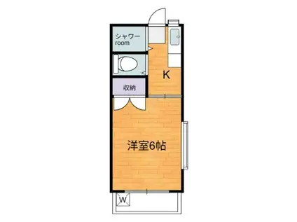 上原コーポラス(1K/3階)の間取り写真