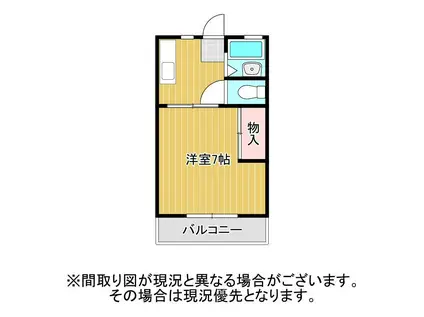 コーポサンライズ(1K/2階)の間取り写真