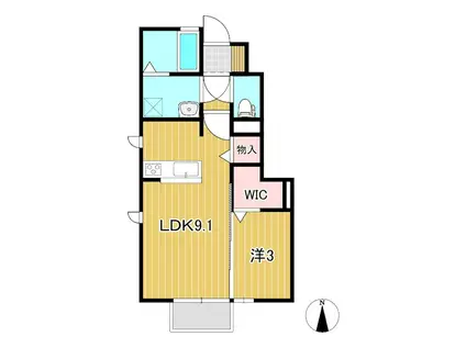 ブライト・エステート(1LDK/1階)の間取り写真