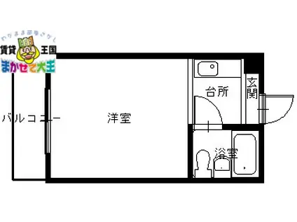 スターハイツ(ワンルーム/4階)の間取り写真