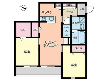 VANGUARD HIYOSHI(2LDK/1階)の間取り写真